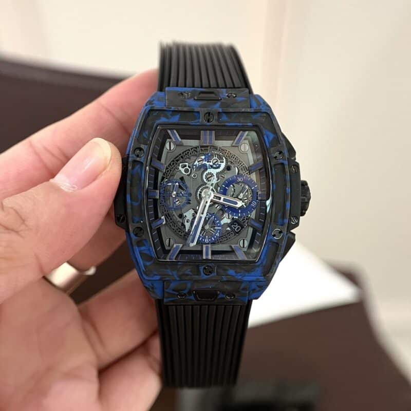 ĐỒNG HỒ HUBLOT SPIRIT FULL CARBON MÀU XANH REPLICA 1:1 42MM
