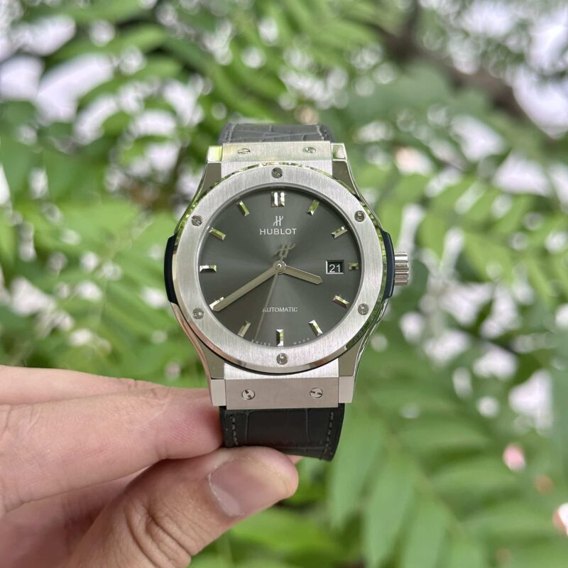 HUBLOT CLASSIC FUSION TITANIUM GREY DIAL BEST REPLICA JJF 42MM