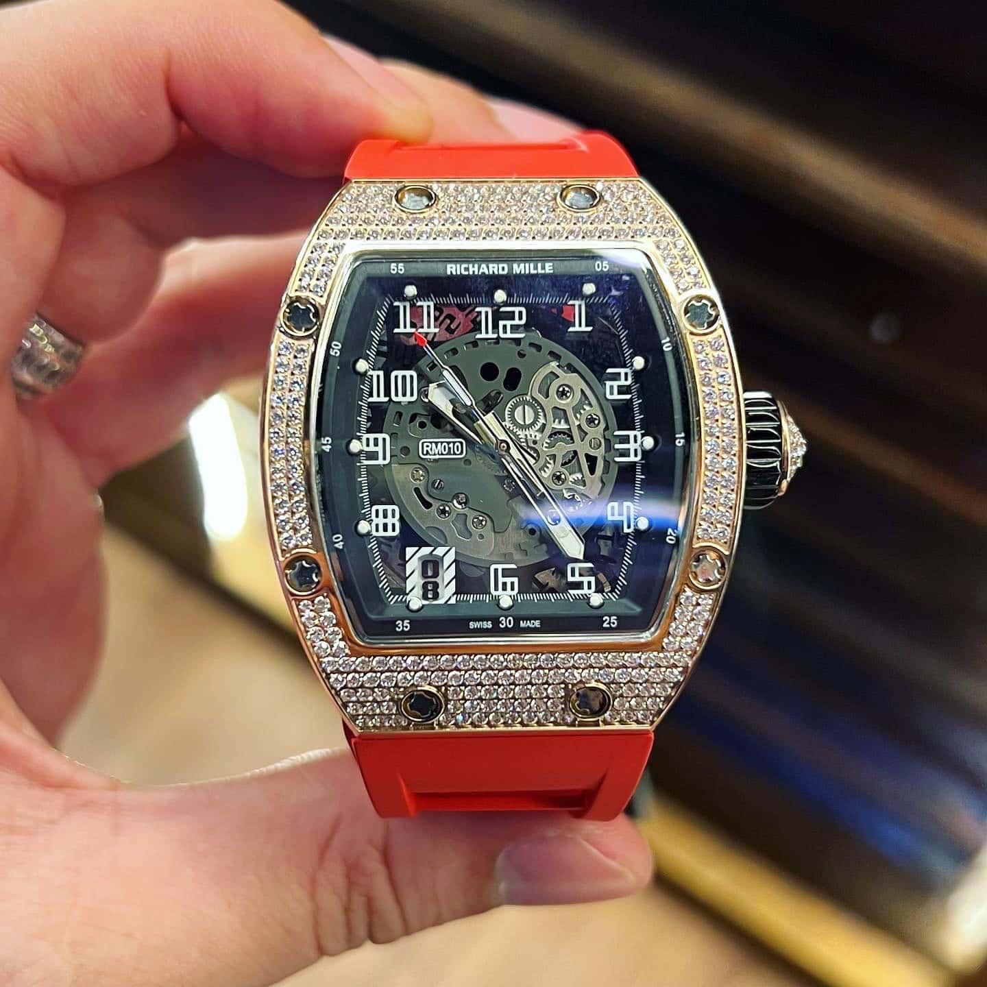 z3743632907593_9a2d39b730b0d74db09e3df6e378e343 ĐỒNG HỒ RICHARD MILLE RM010 FAKE SIÊU CẤP VÀNG HỒNG ĐÍNH ĐÁ 39MM