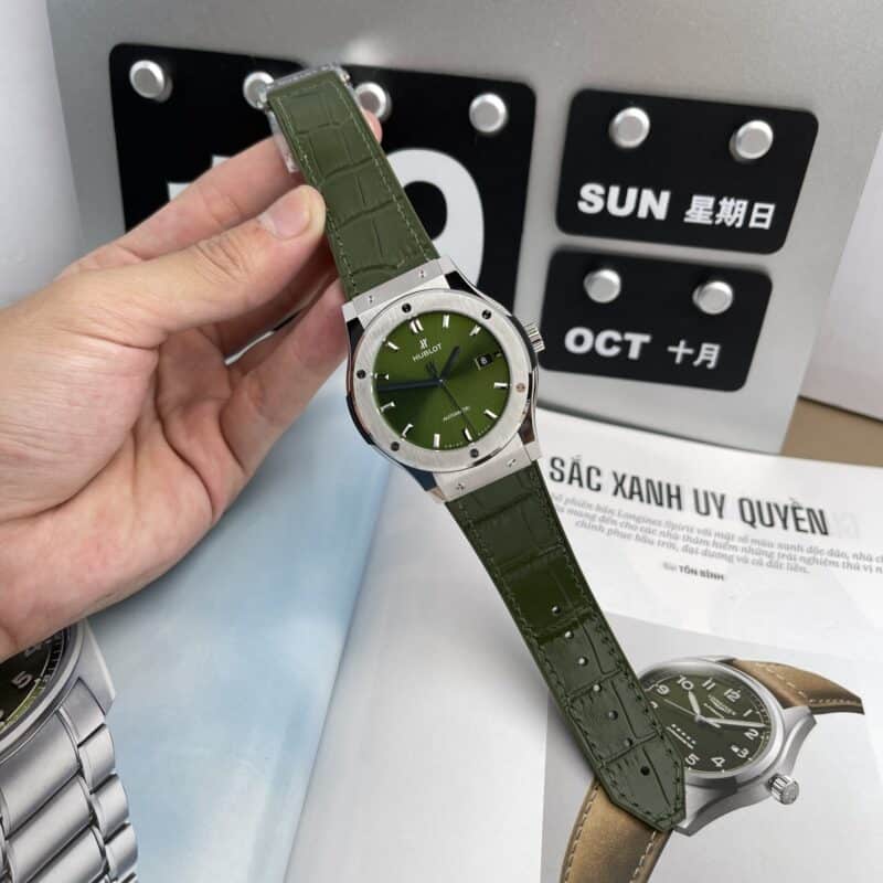 ĐỒNG HỒ HUBLOT CLASSIC FUSION TITANIUM GREEN DIAL JJF 2022 42MM