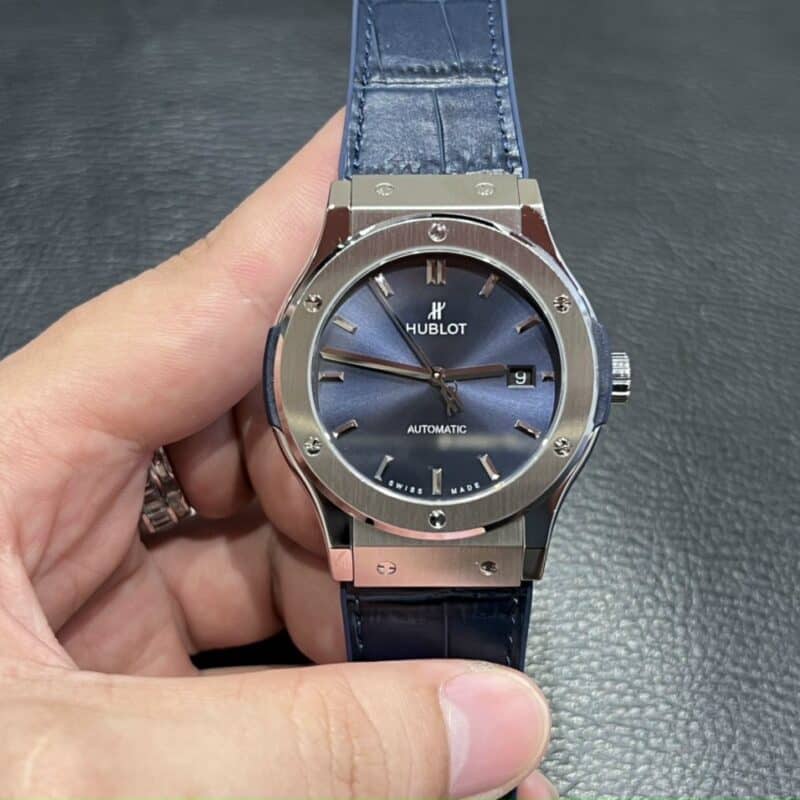 ĐỒNG HỒ HUBLOT CLASSIC FUSION REPLICA 1:1 MÀU XANH HB FACTORY 38 - 42MM