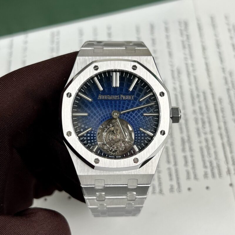 ĐỒNG HỒ AUDEMARS PIGUET ROYAL OAK TOURBILON REPLICA MẶT SỐ MÀU XANH