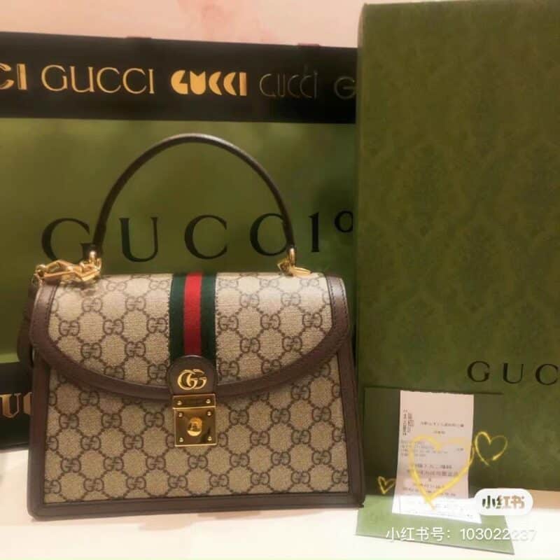 TÚI GUCCI OPHIDIA TOP HANDLE BAG CAO CẤP DÁNG HỌC HỌA TIẾT MONO
