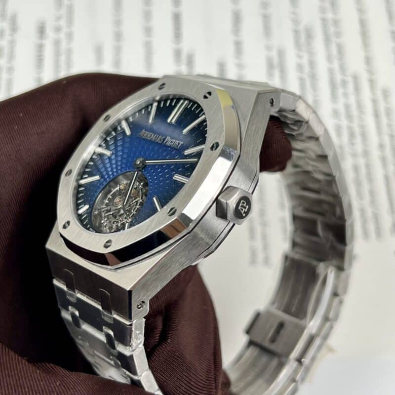 ĐỒNG HỒ AUDEMARS PIGUET ROYAL OAK TOURBILON REPLICA MẶT SỐ MÀU XANH