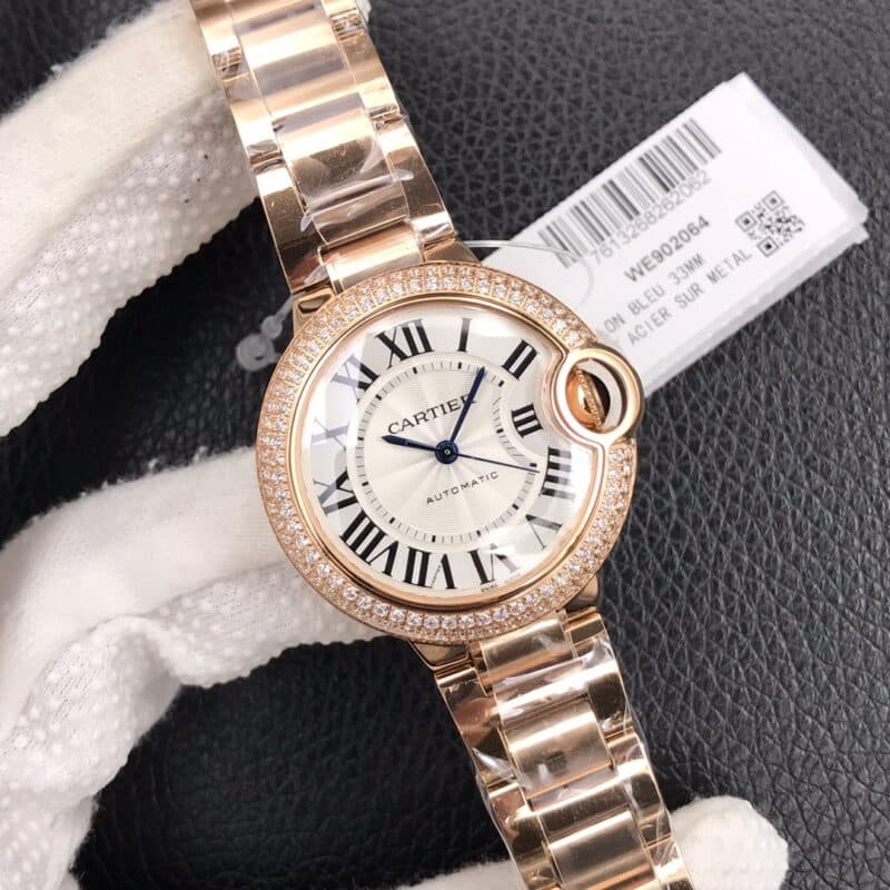 ĐỒNG HỒ CARTIER BALLON BLEU REP 11 NIỀNG KIM CƯƠNG