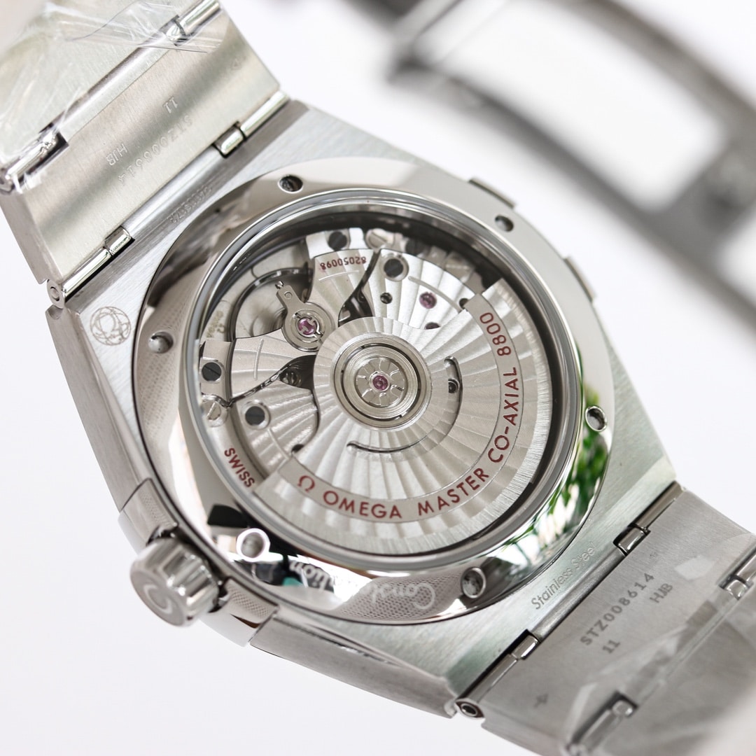 Đồng hồ Omega constellation màu xanh than replica 11