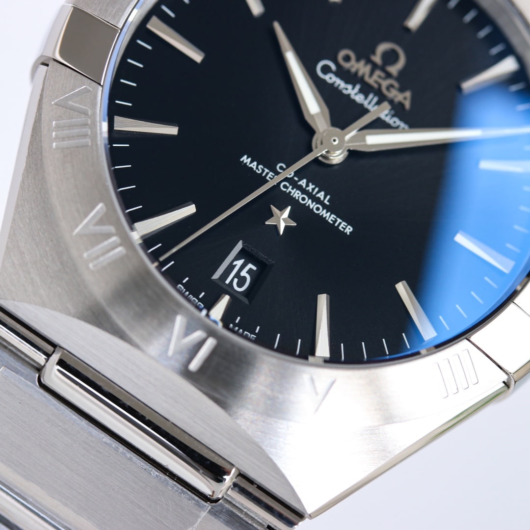 Đồng hồ Omega constellation rep 11 màu xanh than 39MM