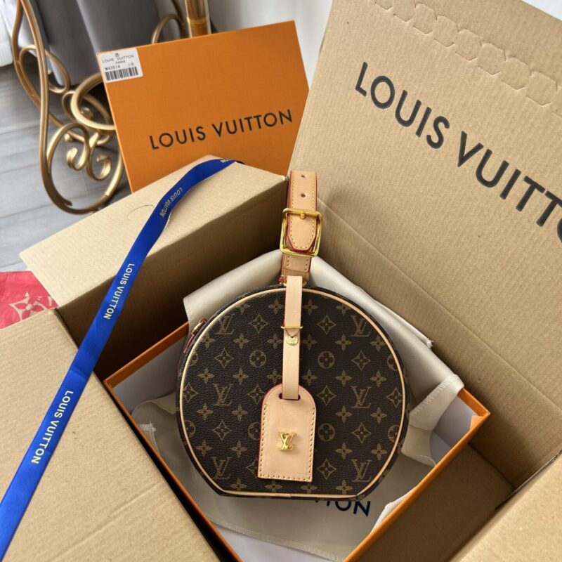 TÚI LV PETITE BOITE CHAPEAU TRÒN BẢN SIÊU CẤP HOẠ TIẾT MONOGRAM ĐẶC TRƯNG