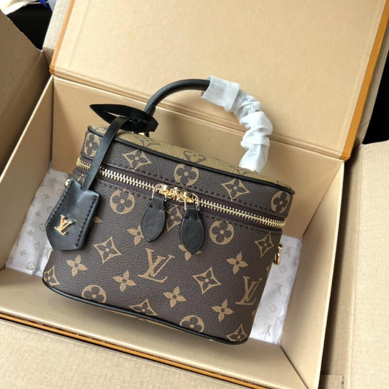 TÚI LV VANITY PM CỐP SIÊU CẤP SIZE 19 HỌA TIẾT TRUYỀN THỐNG