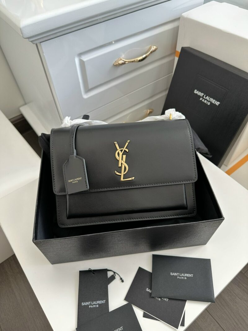 TÚI XÁCH NỮ YSL SUNSET MEDIUM NGUYÊN BẢN DA MỊN FULLBOX TAG MẠ VÀNG