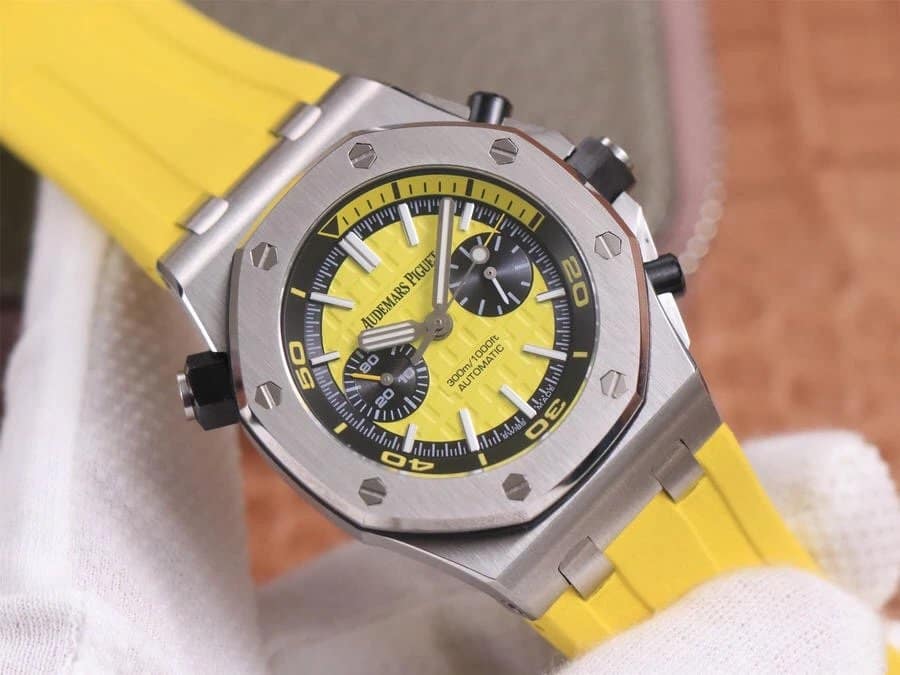 Đồng hồ nam Audemars Piguet Royal Oak 26703 replica cao cấp màu trái cây 42mm 2 ĐỒNG HỒ NAM AUDEMARS PIGUET ROYAL OAK 26703 REPLICA 1:1 MÀU TRÁI CÂY 42MM