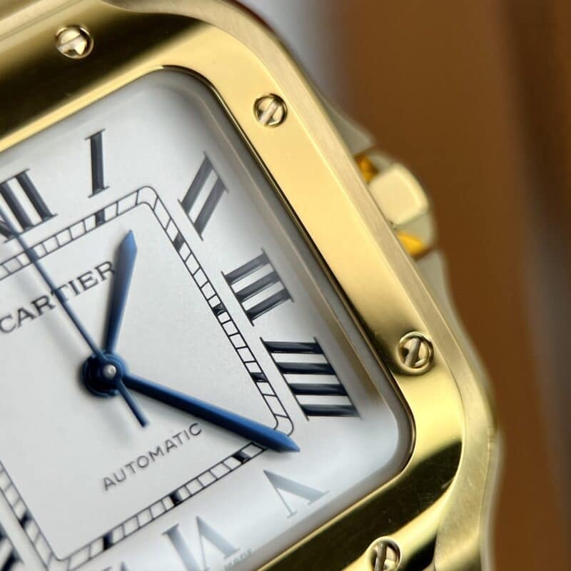 ĐỒNG HỒ CARTIER SANTOS DE CARTIER REP 11 NAM MẠ VÀNG GOLD