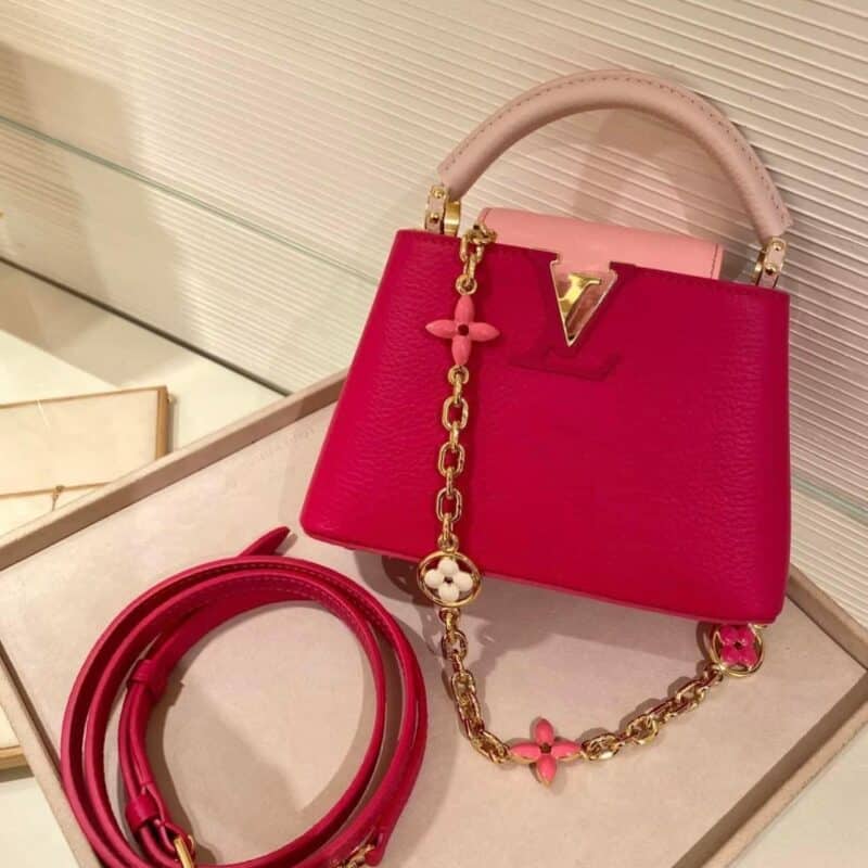 TÚI XÁCH LV LOUIS VUITTON CAPUCINES HOA ANH ĐÀO LIMITED SIÊU CẤP ĐỘC ĐÁO