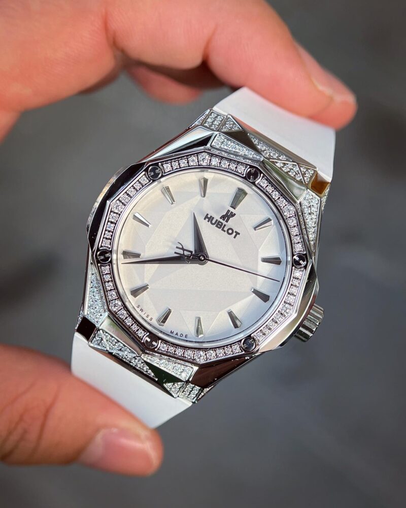 ĐỒNG HỒ HUBLOT CLASSIC FUSION ORLINSKI REPLICA 11 ĐÍNH ĐÁ MÀU TRẮNG 40MM