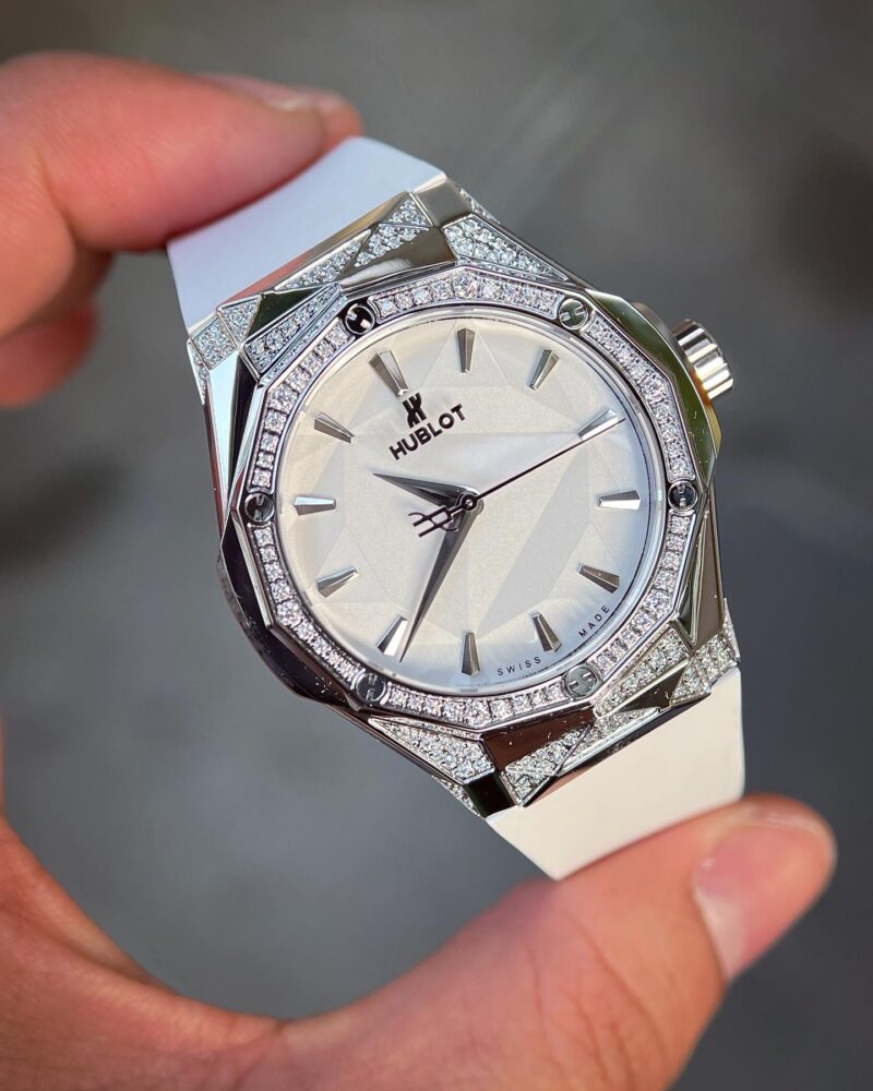ĐỒNG HỒ HUBLOT CLASSIC FUSION ORLINSKI REPLICA 11 ĐÍNH ĐÁ MÀU TRẮNG 40MM
