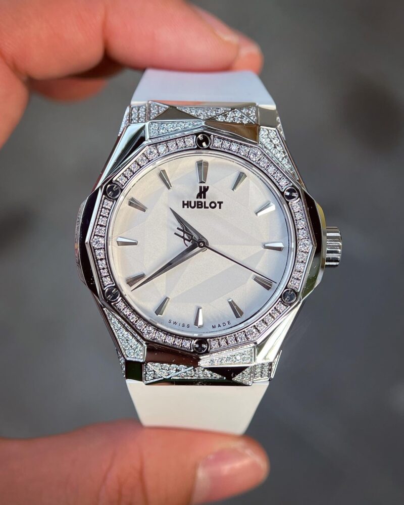 ĐỒNG HỒ HUBLOT CLASSIC FUSION ORLINSKI REPLICA 11 ĐÍNH ĐÁ MÀU TRẮNG 40MM