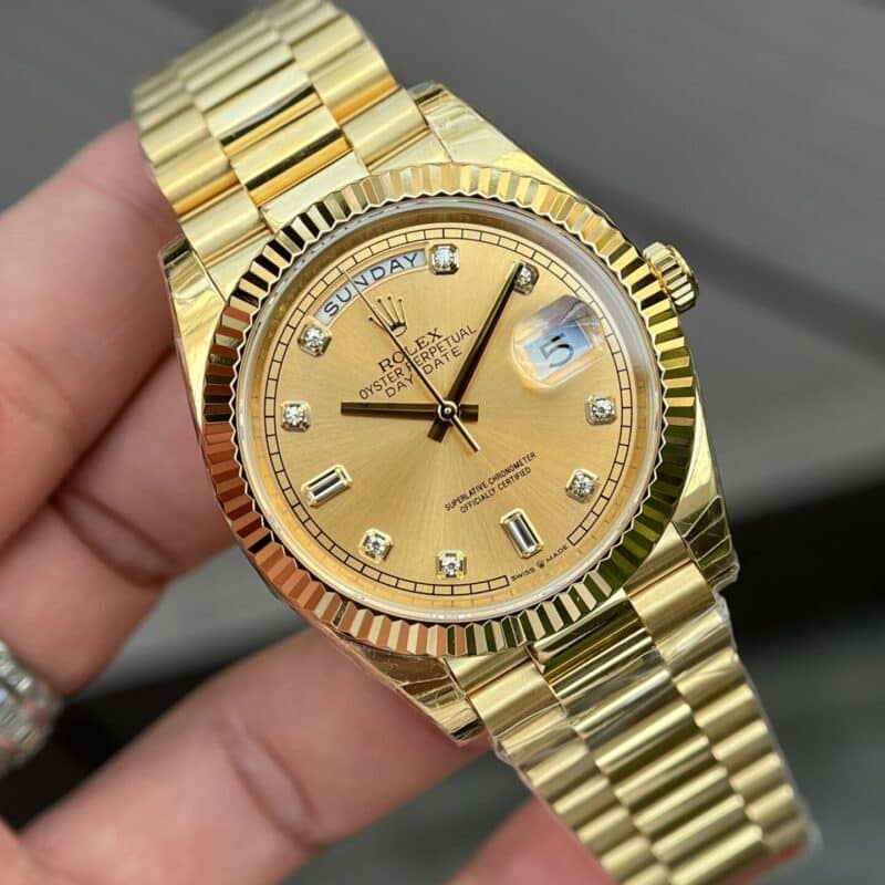 ĐỒNG HỒ ROLEX DAY-DATE FULL GOLD REPLICA 11 40MM