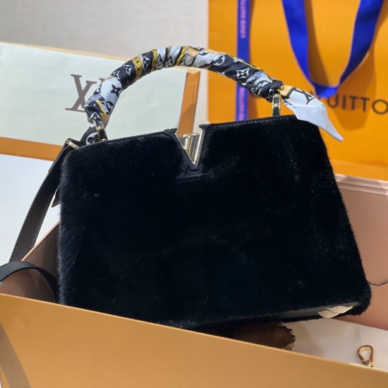 TÚI XÁCH LV LOUIS VUITTON CAPUCINES LÔNG THỎ CAO CẤP SANG CHẢNH