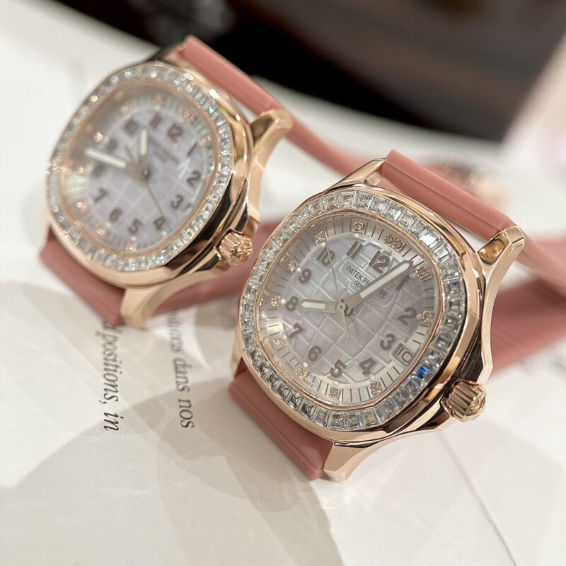 ĐỒNG HỒ PATEK PHILIPPE AQUANAUT 5072R-001 REP 11 BỌC VÀNG 18K NIỀNG KIM CƯƠNG