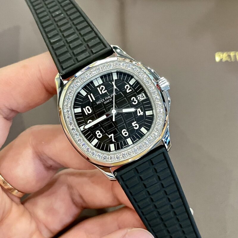 ĐỒNG HỒ PATEK PHILIPPE AQUANAUT 5067 REPLICA 11 NỮ DÂY CAO SU MÀU ĐEN