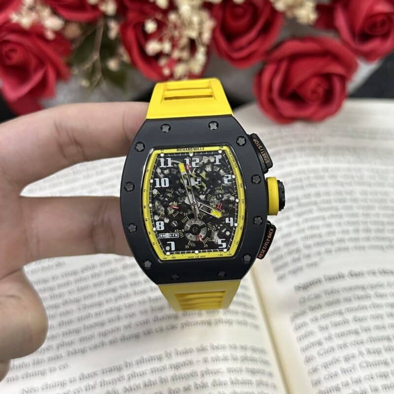 ĐỒNG HỒ RICHARD MILLE RM 011 MÀU VÀNG REP 11 KV FACTORY
