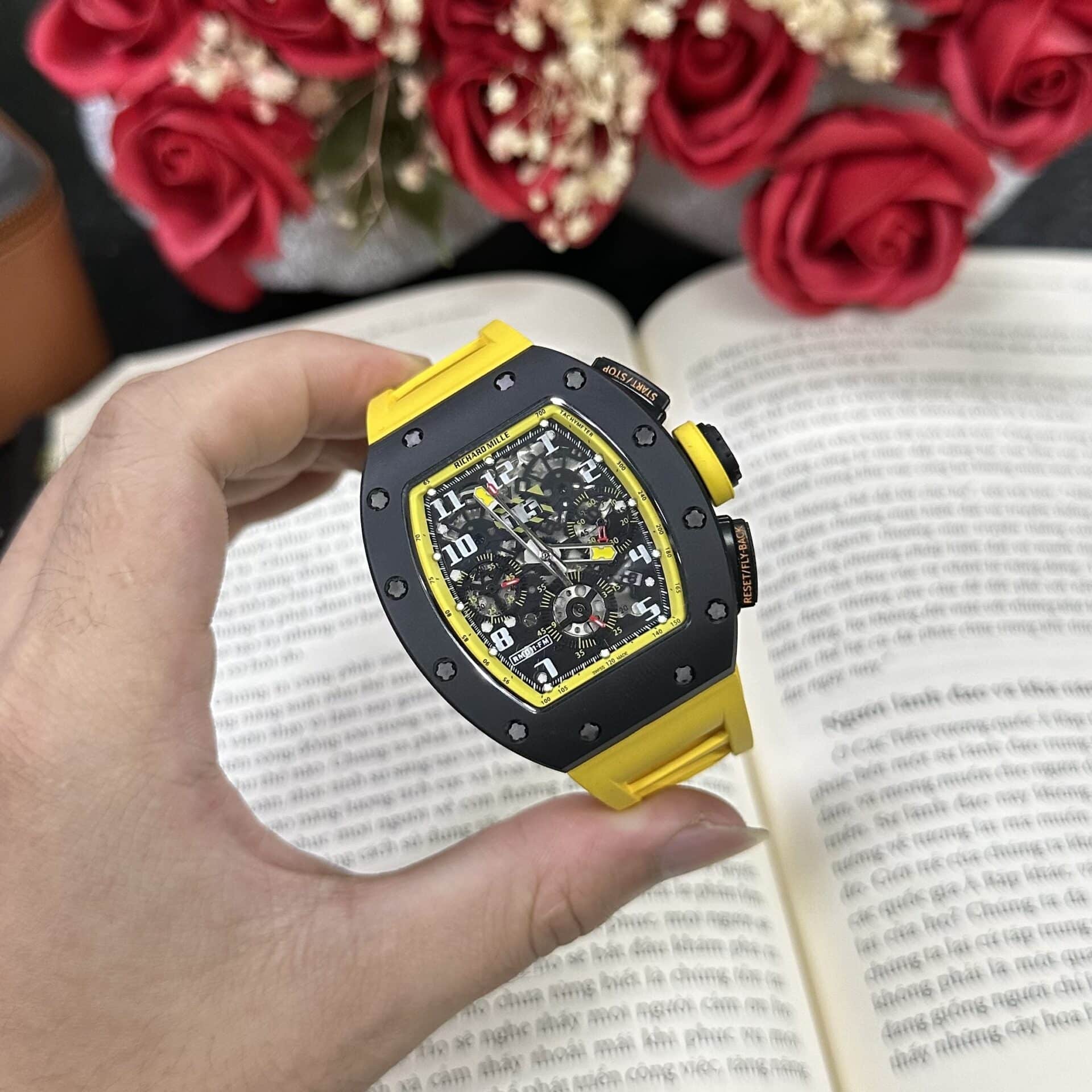 5041d626b71e6d40340f ĐỒNG HỒ RICHARD MILLE REP 11 RM 011 MÀU VÀNG KV FACTORY