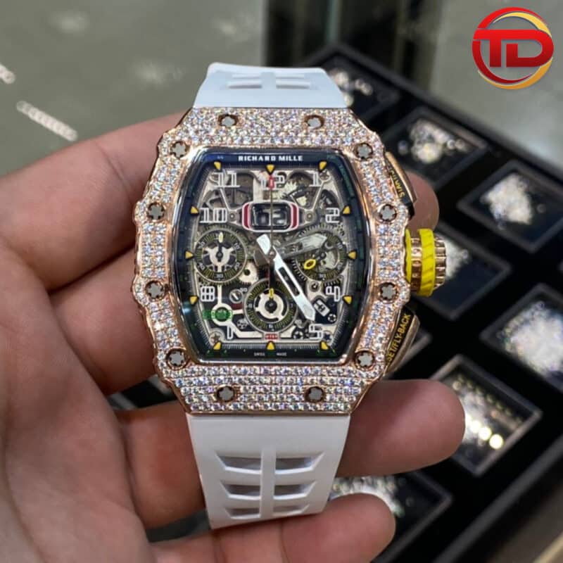 ĐỒNG HỒ RICHARD MILLE RM 11-03 BỌC VÀNG ĐỘ KIM CƯƠNG SIÊU CẤP KV FACTORY