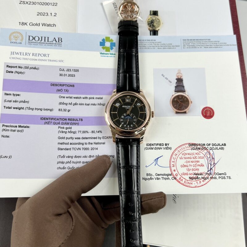 ĐỒNG HỒ PATEK PHILIPPE 5205 REPLICA BỌC VÀNG 18K