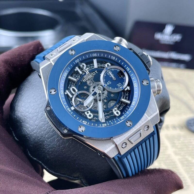 ĐỒNG HỒ HUBLOT BIG BANG UNICO REP 11 VỎ TITANIUM MÀU XANH