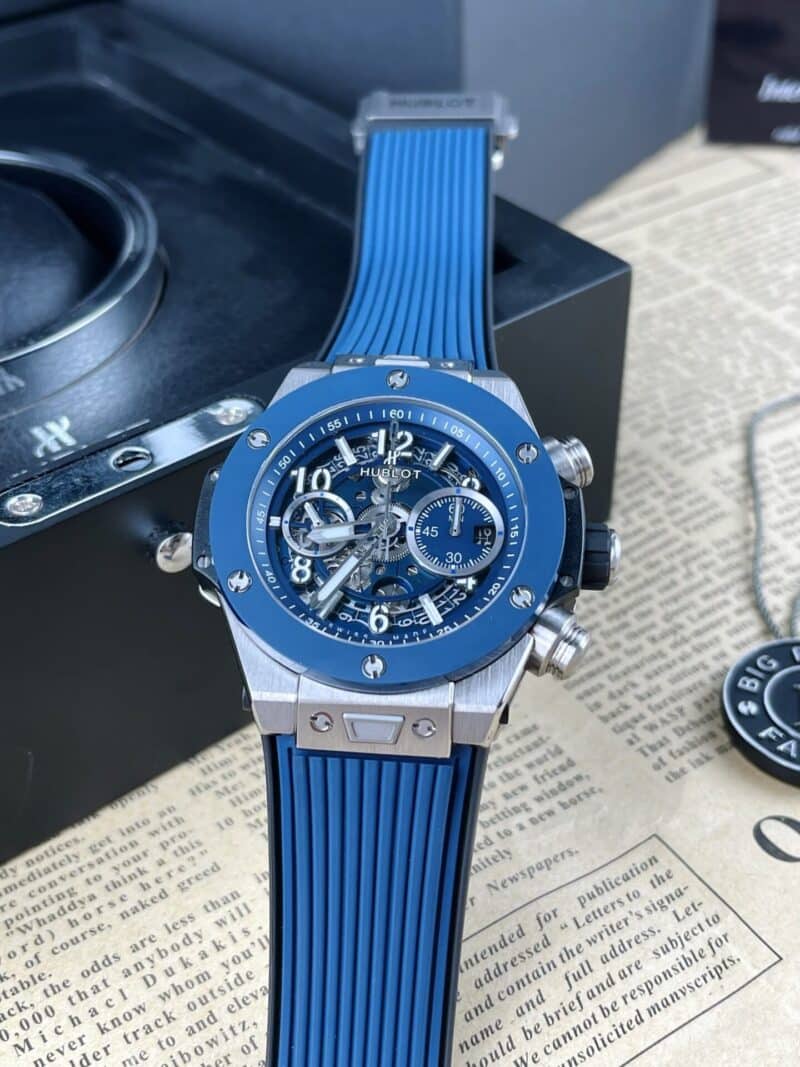 ĐỒNG HỒ HUBLOT BIG BANG UNICO REP 11 VỎ TITANIUM MÀU XANH