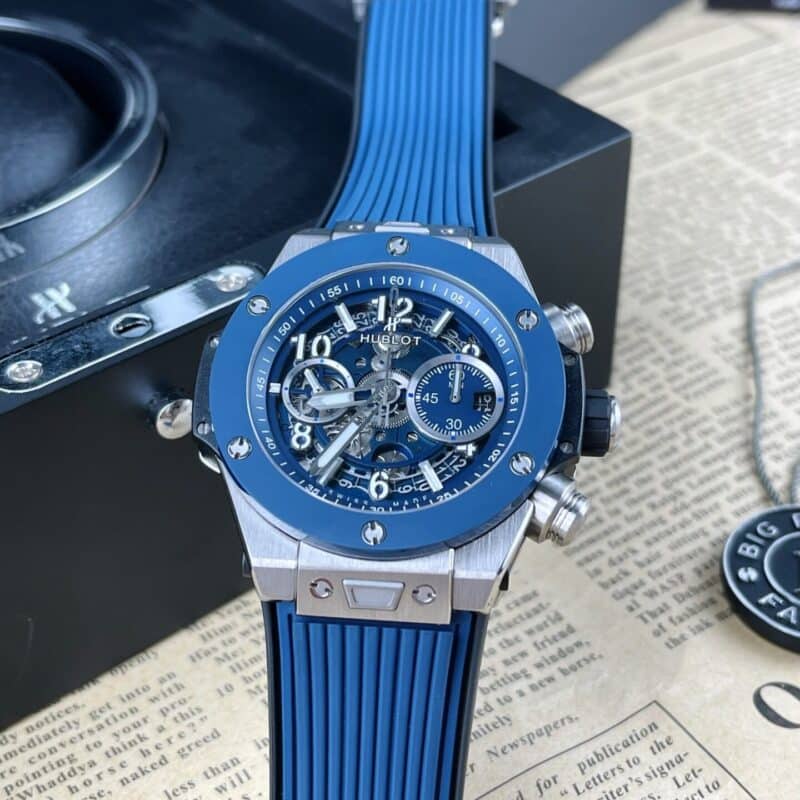 ĐỒNG HỒ HUBLOT BIG BANG UNICO REP 11 VỎ TITANIUM MÀU XANH