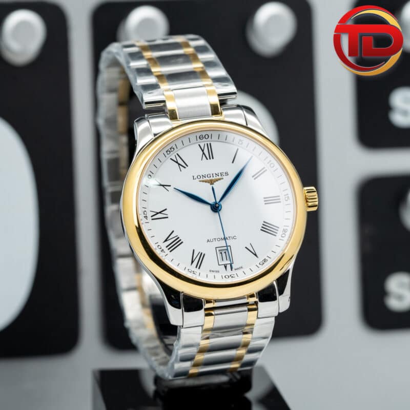 FAKE 1:1 MẶT TRẮNG VIỀN VÀNG 40MM