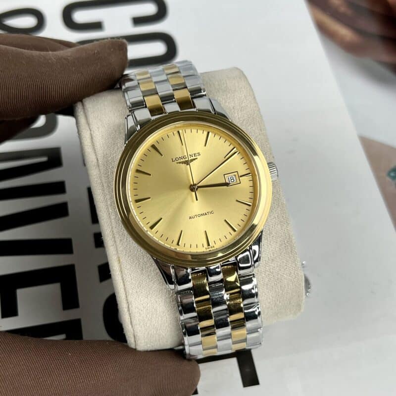 ĐỒNG HỒ LONGINES FLAGSHIP MẶT VÀNG DÂY DEMI VÀNG SUPER FAKE THỤY SỸ