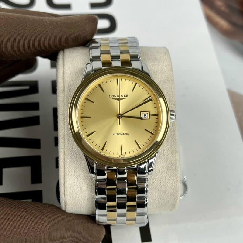 ĐỒNG HỒ LONGINES FLAGSHIP MẶT VÀNG DÂY DEMI VÀNG SUPER FAKE THỤY SỸ