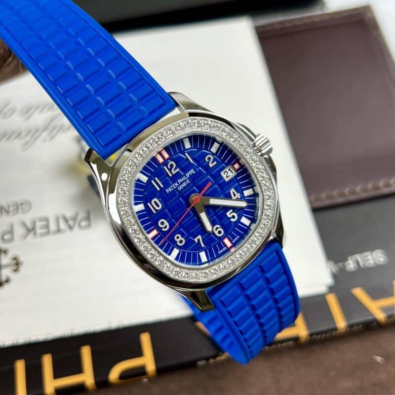 ĐỒNG HỒ NỮ PATEK PHILIPPE AQUANAUT 5067 MÀU XANH NAVY FAKE 1:1 THỤY SỸ