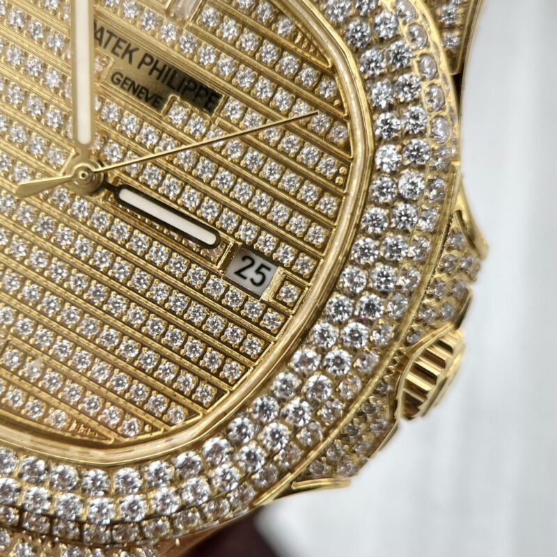 ĐỒNG HỒ PATEK PHILIPPE NAUTILUS 5719 ĐÍNH FULL ĐÁ REPLICA 11 MS FACTORY