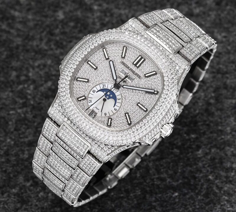 ĐỒNG HỒ PATEK PHILIPPE NAUTILUS 5726/1A-014 REPLCIA 1:1 FULL ĐÁ R8 FACTORY