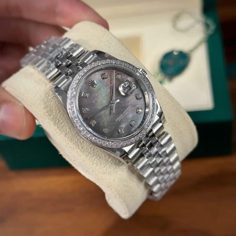 ĐỒNG HỒ ROLEX DATEJUST 116234 NIỀNG ĐÁ MẶT XÀ CỪ TÍM FAKE 1:1 CAO CẤP
