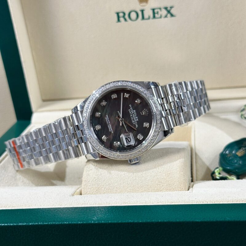 ĐỒNG HỒ ROLEX DATEJUST 116234 NIỀNG ĐÁ MẶT XÀ CỪ TÍM FAKE 1:1 CAO CẤP