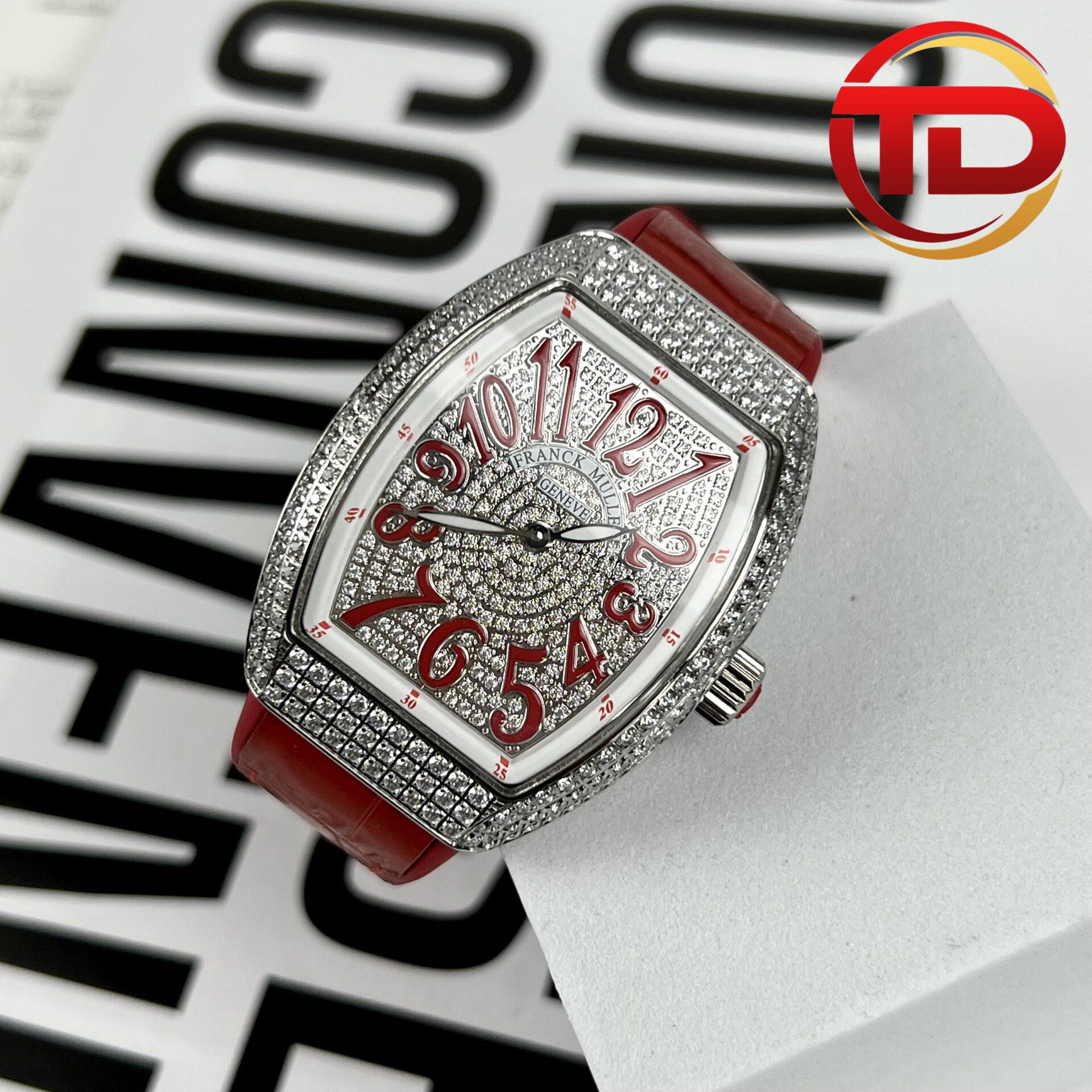 FRANCK MULLER NỮ V32 FAKE 11 MÀU ĐỎ ABF - 3