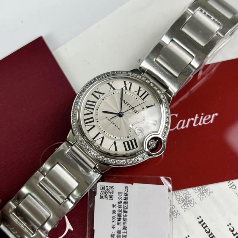 ĐỒNG HỒ CARTIER BALLON BLEU W4BB0023 NIỀNG ĐÁ REPLICA 1:1 NỮ