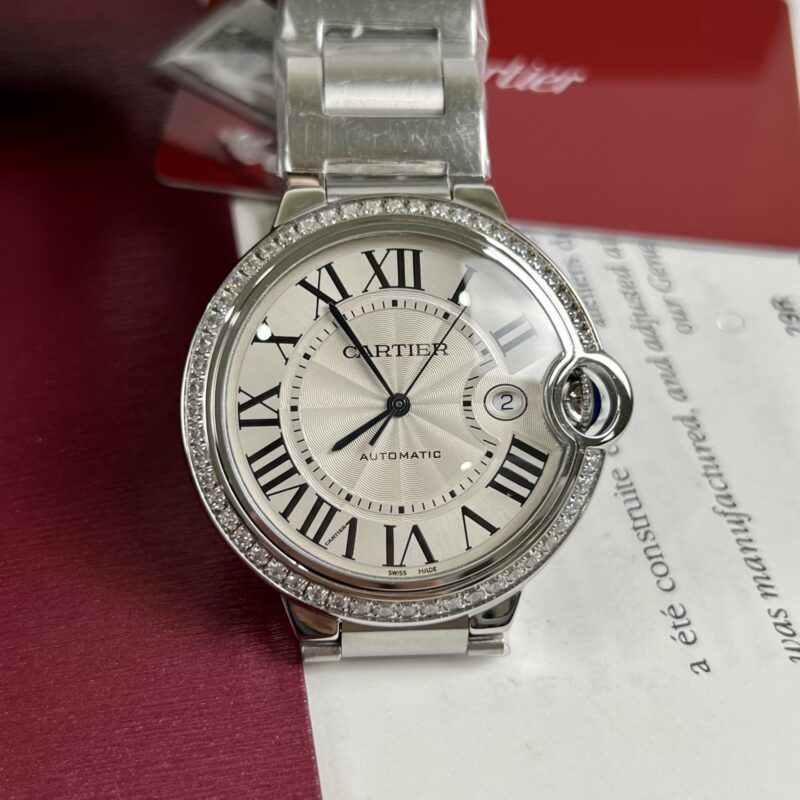 ĐỒNG HỒ CARTIER BALLON BLEU W4BB0023 NIỀNG ĐÁ REPLICA 1:1 NỮ