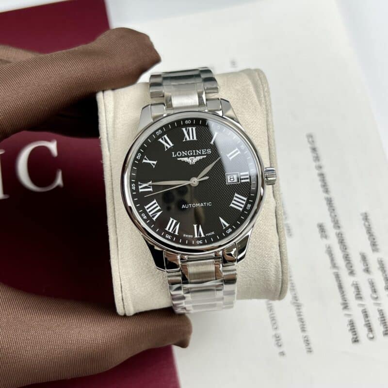 ĐỒNG HỒ LONGINES MASTER COLLECTION L2.793.4.51.6 MẶT ĐEN FAKE 1:1
