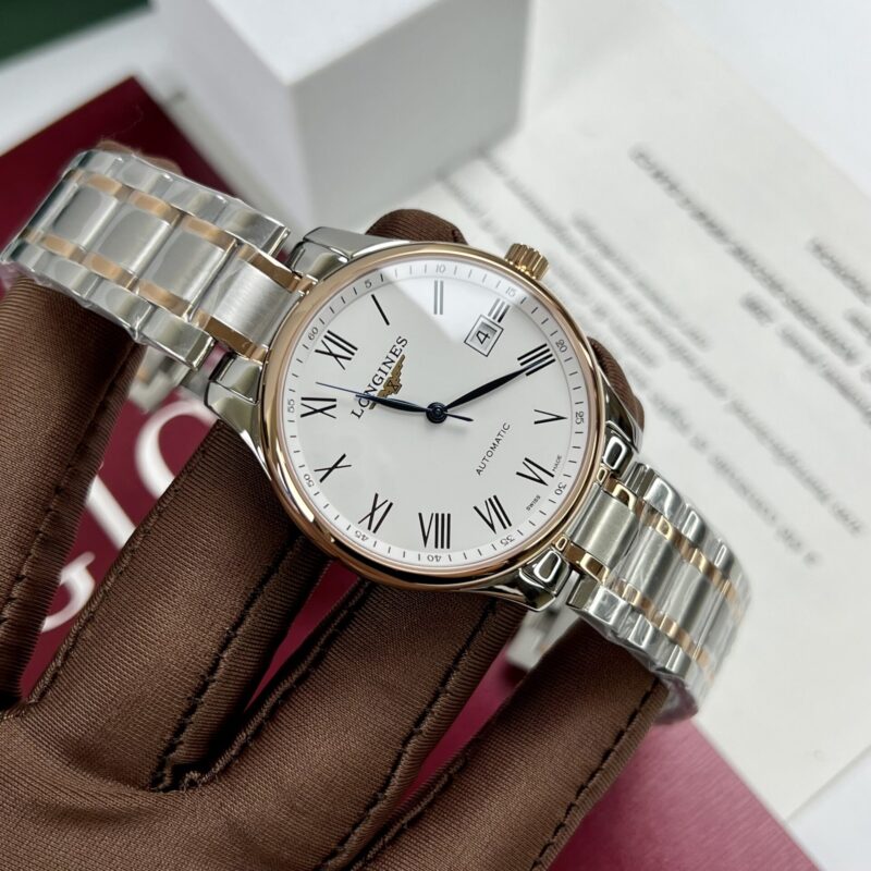 ĐỒNG HỒ LONGINES MASTER COLLECTION L2.893.5.11.7 DEMI VÀNG HỒNG FAKE CAO CẤP
