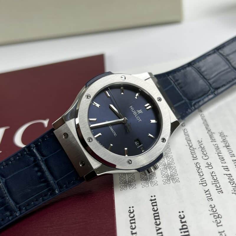 ĐỒNG HỒ NAM HUBLOT CLASSIC FUSION BLUE DIAL REP 1:1 HB FACTORY