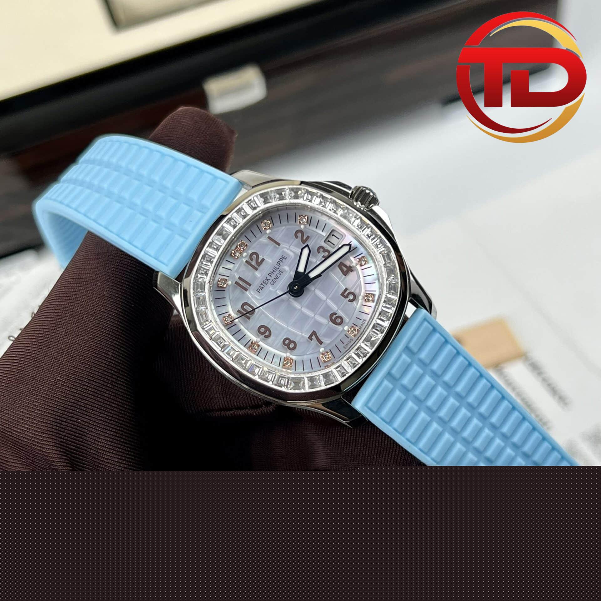 patek-philippe-aquanaut-5072-rep-cao-cap-2 ĐỒNG HỒ PATEK PHILIPPE AQUANAUT 5072G-001 REP 11 MẶT KHẢM TRAI CỌC SỐ VÀNG HỒNG