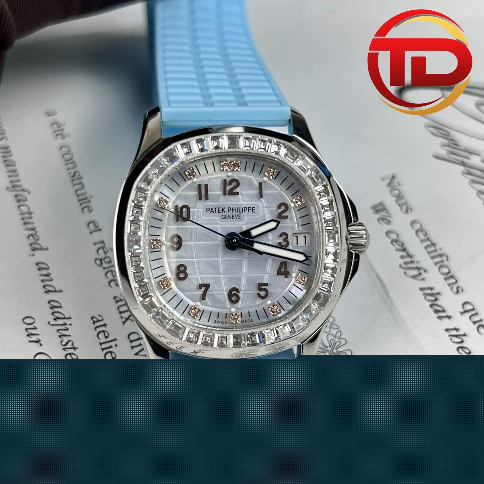 patek-philippe-aquanaut-5072-rep-cao-cap-3 ĐỒNG HỒ PATEK PHILIPPE AQUANAUT 5072G-001 REP 11 MẶT KHẢM TRAI CỌC SỐ VÀNG HỒNG