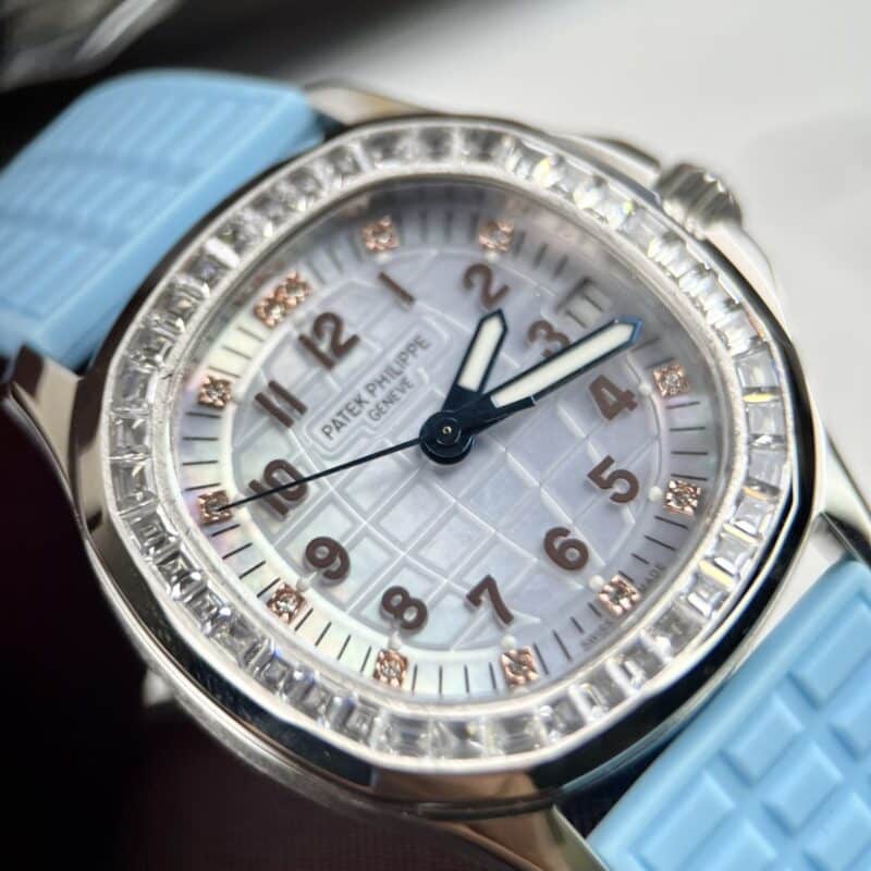 ĐỒNG HỒ PATEK PHILIPPE AQUANAUT 5072G-001 REP 11 MẶT KHẢM TRAI CỌC SỐ VÀNG HỒNG