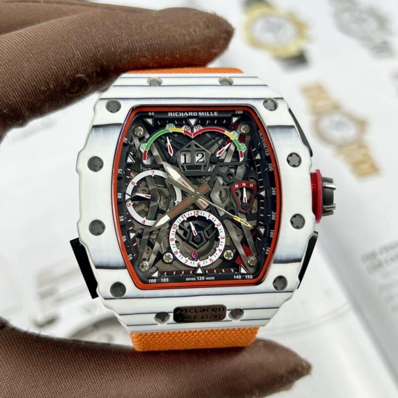 ĐỒNG HỒ RICHARD MILLE NAM RM 50-03 MCLAREN DÂY VẢI CAM REP 1:1