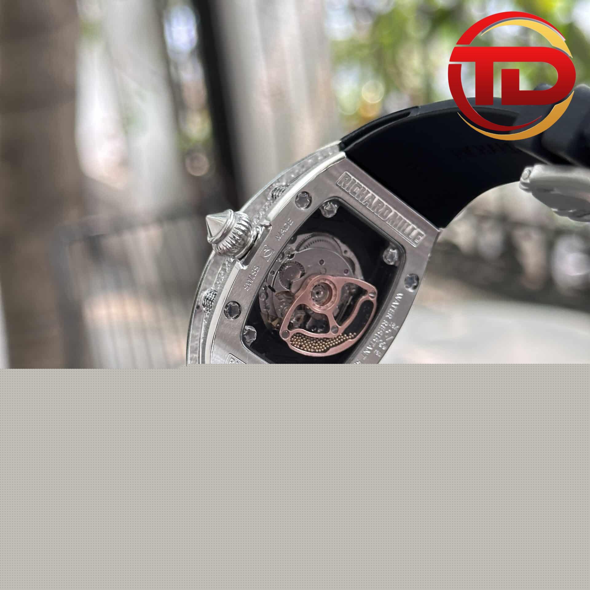 richard mille rm007 dinh da day cao su den 6
